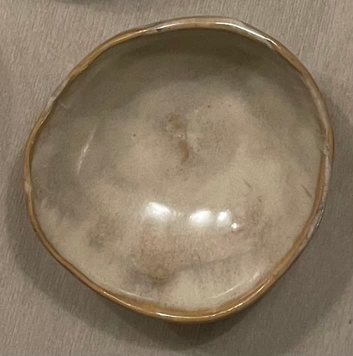 Golden Walnut Keepsake Dish