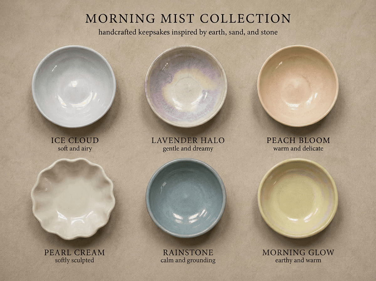 Morning Mist Keepsake Dish