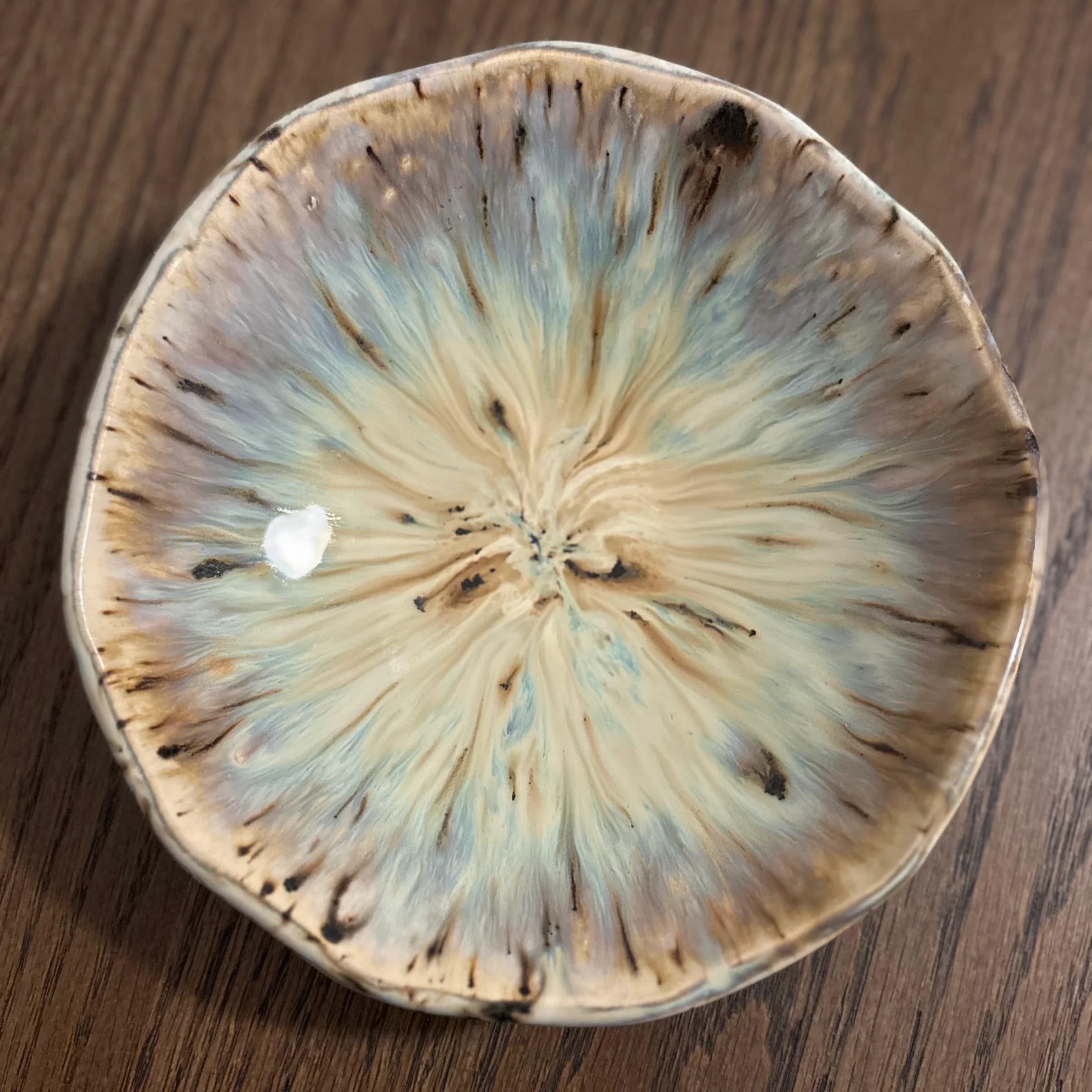 Melted Peacock Sunray Bowl
